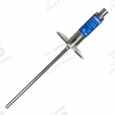 OMEGA Long-Life & High-Accuracy RTD Probes: 6 in Probe Lg, 1 1/2" Tri-Clamp, Class A - Sanitary Tri-Clamp Connection RTD Probes