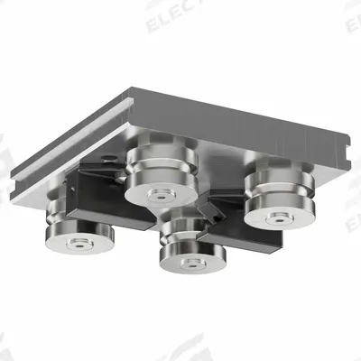 HEPCOMOTION Carriage: For 20 mm Rail Wd, Roller, GV3 Std Carriage, 22.4 mm Carriage Ht - HepcoMotion GV3 Roller Carriages
