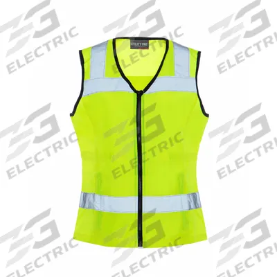 UTILITY PRO Ladies Class 2 Polyester Vest,Hi Vis,S: Women's, ANSI Class 2, S, Lime - Class 2 U-Back Women's Vests