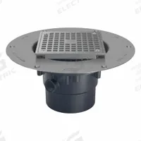 ZURN Floor Drain: 9 7/8 in Overall Dia, 5 in Grate Size, 3 in Nominal Pipe Size, Solvent Weld, PVC (MPN FD2-PV3-ST). Key specifications — Color: Bronze; Connection Type: Solvent Weld; Brand: ZURN.
