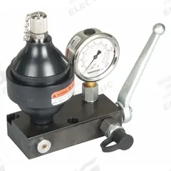ENERPAC Diaphragm Accumulator & Control Unit: Pre-Charged (MPN ACBS22A). Key specifications — attr98880: ENERPAC; attr95429: G1/4 in; attr95430: 0.53 cu in @ 5000 psi.