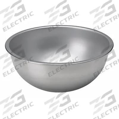 VOLLRATH Mixing Bowl: 5 qt Capacity, Stainless Steel, 11 3/4 in Outside Dia, Silver - Mixing Bowls