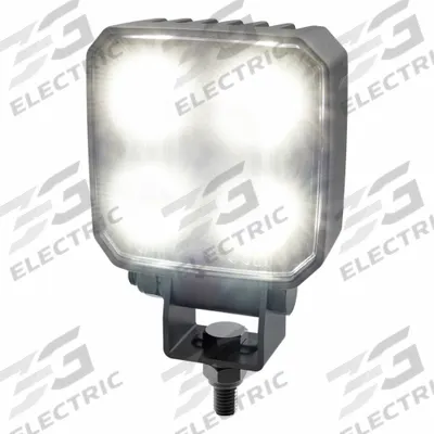 ECCO Vehicle Work Light: Square, Flood, LED, Bracket, 2 Pin Connector, Tow Trucks/Work Trucks - Vehicle Floodlights