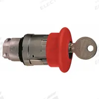 SCHNEIDER Emergency Stop Push Button: Red, 22 mm Mounting Size, Metallic, Maintained (MPN ZB4BS94410). Key specifications — Brand: SCHNEIDER; Action: Maintained; Series: XB4; Push Button Material Type: Metallic.