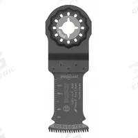 BOSCH Oscillating Tool Blade: 1 1/4 in Blade Wd, 4 in Overall Lg, Plunge Cutting, Bi-Metal, 1 Pieces (MPN OSL114JF). Key specifications — attr1097473: Wood; attr1097476: BOSCH; attr1097456: Plunge Cutting.