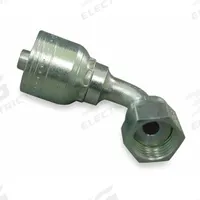 AEROQUIP Hydraulic Crimp Fitting: Steel x Steel, 90° Elbow, -10 For Hose Dash Size, ORS x Crimp (MPN 1AA10FRB12). Key specifications — Fitting Gender: Female x Genderless; Fitting Connection Type: ORS x Crimp; For Hose Dash Size: -10; Thread Size: 1"-14; Brand: AEROQUIP.