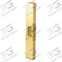 HES Electric Door Strike: 1 3/4 in Wd, 9 in Ht, Rim, Brass (MPN 9400 605). Key specifications — Brand: HES; Input Voltage: 12/24V; Performance Duty Rating: 1 - Heavy Duty; Strike Type: Rim.