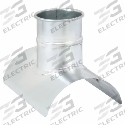NORDFAB 10"dia 8"L 90° GSteel Tap-In Branch: Steel, For 10 in Duct Dia, 10 in Overall Lg - Branches