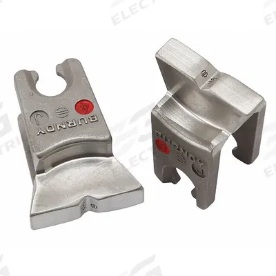 BURNDY Upper and Lower Crimping Die: 8 AWG Copper Lug, YA/YS, 1 Sizes - Burndy Replacement Crimping Dies