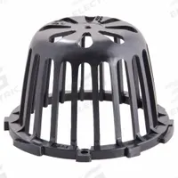 JAY R. SMITH MFG. CO Dome Strainer: 6 5/8 in Overall Dia, 4 in Overall Ht, Polyethylene, Unfinished (MPN 1330D). Key specifications — Connection Type: Flanged; Finish: Unfinished; Brand: JAY R. SMITH MFG. CO.