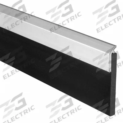 NATIONAL GUARD Door Sweep: Single Fin Insert, Aluminum, 36 in Lg, 3 1/16 in Wd - Door Sweeps