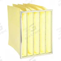 GRAINGER Pocket Air Filter: 24 in x 20 in x 22 in, MERV 8, Orange, Fiberglass, 5 Pockets (MPN 2GHL5). Key specifications — attr1286329: EA; attr1286352: GRAINGER; attr1286334: Fiberglass; attr1286332: MERV 8.