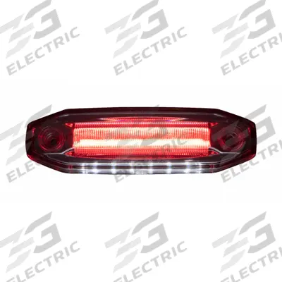 MAXXIMA CLEARANCE MARKER RED CLEAR LENS AND GROUND LIGHT: Clearance Light, LED - Clearance Lights