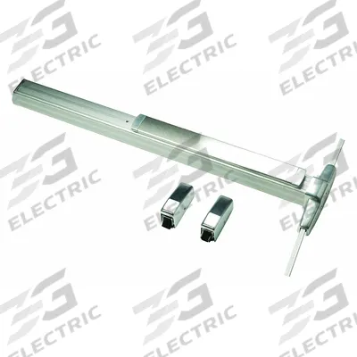 VON DUPRIN Surface Vertical Rod: 3 ft Max Door Wd - Surface Vertical Rod Push Bars