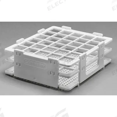 SP SCIENCEWARE Tube Rack: 4 1/8 in Overall Wd, 1 3/4 in Overall Ht, 5 in Overall Lg, Polypropylene - Lab Storage Racks