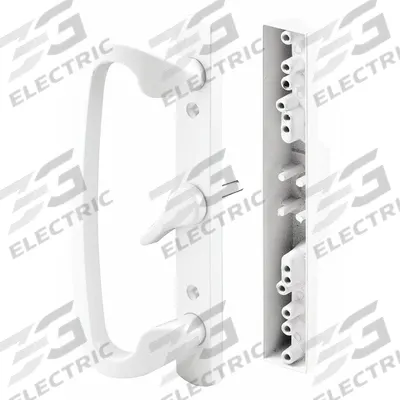 PRIME-LINE Sliding Door Lock: 2 in Lg, 2 in Wd - Recessed Handles for Sliding Doors