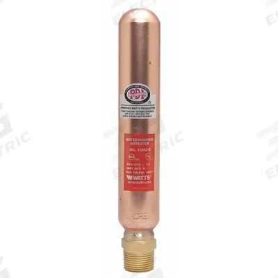 Watts Water Hammer Arrestor: 3/4 in Pipe Size, NPT, 8 9/16 in Overall Ht - Water Hammer Arrestors