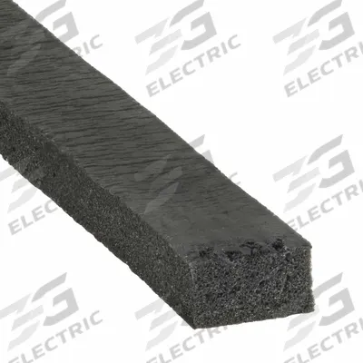 APPROVED VENDOR Weather Seal: Flat, Self-Adhesive Mounting, Std, Sponge, 10 ft Overall Lg - Solid Rectangular Foam Rubber Seals