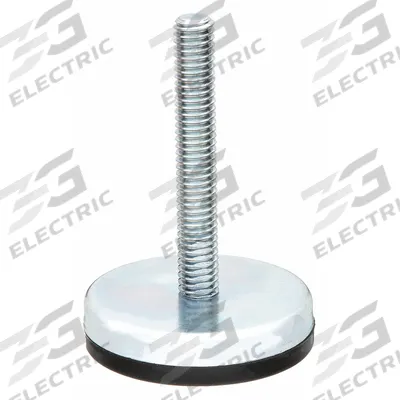 GLIDE RITE Male-End Leveling Mount: Fixed Stud, M8 Thread Size, 52 mm - Non-Skid Male Leveling Mounts