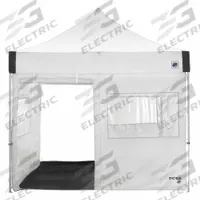 E-Z UP Portable Medical Tent: 10 ft Overall Lg, 10 ft Overall Wd, 11 1/8 ft Overall Ht, Polyester (MPN EMC100SKWH). Key specifications — Includes: Air Filters and Storage Bag; Product Type: Portable Medical Tent; Brand: E-Z UP.