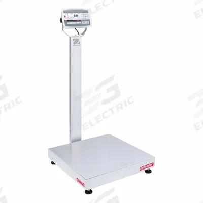OHAUS Industrial Bench Scale: 24 in x 24 in, IP67/IP68, Column-Mounted - Bench Scales with Column-Mounted Indicator