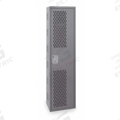 HALLOWELL Wardrobe Locker: 12 in x 18 in x 72 in, Ventilated, 1 Tiers, 1 Units Wide - Ventilated Metal Wardrobe Lockers
