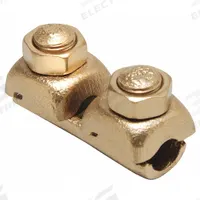 BURNDY Mechanical Connector: For Wire Size 4 AWG – 1 AWG, 2 Wire Terminations (MPN QR1C). Key specifications — Brand: BURNDY; For Wire Material: Copper.