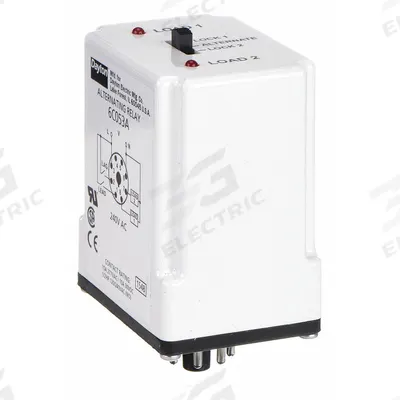 Dayton Alternating Relay: Socket Mount, 240V AC, 8 Pin - Socket-Mounted Alternating Relays