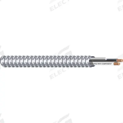SOUTHWIRE Metal Clad Armored Cable: 14 AWG, 2 Conductors, Copper, 1,000 ft, Aluminum - Standard Metal-Clad Cables