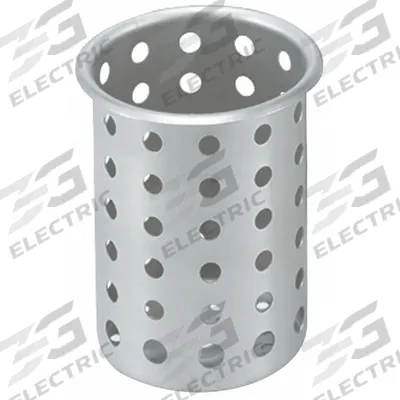 VOLLRATH Flatware Cylinder: Stainless Steel, Silver, 4 1/2 in Top Dia - Furnishings, Appliances and Hospitality