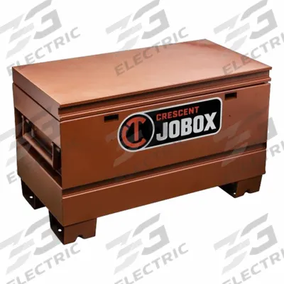 CRESCENT JOBOX Tradesman Chest: 19 1/2 in W x 36 in D x 22 in H, 8.9 cu ft, Padlock - Chest-Style Jobsite Boxes