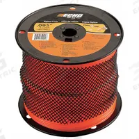 ECHO String Trimmer Line: Nylon, 0.095 in Dia, 1,410 ft Overall Lg, Round, Orange (MPN 316095053). Key specifications — Brand: ECHO; Compatible Manufacturer Number: DSRM-2100; Compatible Product Type: String Trimmers; Material: Nylon.