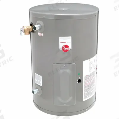 RHEEM Electric Water Heater: 120V AC, 10 gal, 2,000 W, Single Phase, 23 in Ht - Compact Commercial Electric Water Heaters