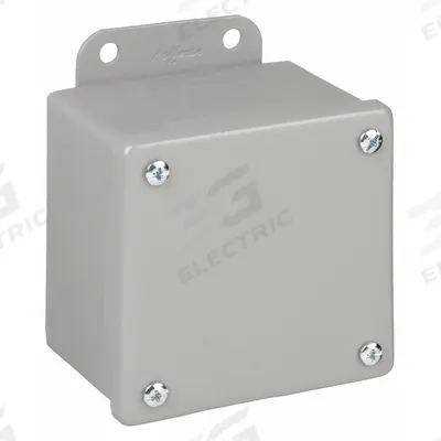 HOFFMAN Enclosure: Steel, 4 in x 4 in x 3 in, NEMA 12/13, Solid Cover - Steel Dust-Tight Enclosures