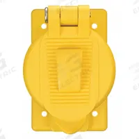 HUBBELL WIRING DEVICE-KELLEMS Weatherproof Cover: Polycarbonate, Duplex Receptacles, 1 Gangs, Yellow (MPN HBL77CM74WO). Key specifications — Brand: HUBBELL WIRING DEVICE-KELLEMS; Color: Yellow; Compatible with Product Type: Duplex Receptacles; Mounting Orientation: Vertical.