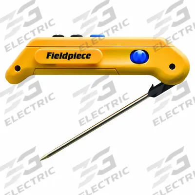 FIELDPIECE Digital Thermometer: -58°F to 392°F /-50°C to 200°C, 0.1°F /0.1°C - Industrial Digital Pocket Thermometers