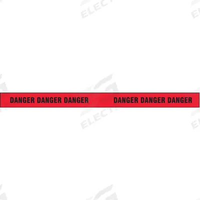 APPROVED VENDOR Barricade Tape: 500 ft Lg, 3 in Wd, Danger Legend, Polypropylene - General Danger Messaging Barrier Tape