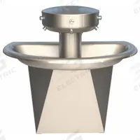 BRADLEY Wash Fountain: Silver, Stainless Steel, Semi-Circular, 36 in Overall Wd, 3 Stations, Sentry (MPN S93-648). Key specifications — Bowl Shape: Semi-Circular; Drain Type: Central Rising; Color: Silver; Brand: BRADLEY; Series: Sentry; Sink Material: Stainless Steel; ADA Compliant: ADA Compliant.