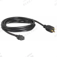 APC BY SCHNEIDER ELECTRIC Power Cord: 12 ft Lg, 3/12, L6-20P Plug, C19 Receptacle, SJT, Rubber (MPN AP9871). Key specifications — Brand: APC BY SCHNEIDER ELECTRIC; Jacket Material: Rubber.