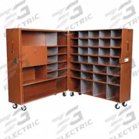 CRESCENT JOBOX Clamshell Box: 30 in W x 62 in D x 63 1/2 in H, 67.7 cu ft, Padlock, Rust (MPN 692990P). Key specifications — attr1116233: Rust; attr1116253: CRESCENT JOBOX; attr1222022: Padlock - Lock not included.