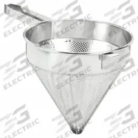 CRESTWARE Mesh Strainer: 1⁄8 in Mesh Size, 19 3/4 in Overall Lg, Stainless Steel (MPN CCS10C). Key specifications — Material: Stainless Steel; Brand: CRESTWARE; Handle Material: Stainless Steel; NSF Certified: No; Mesh Size: 1⁄8 in.
