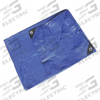 APPROVED VENDOR Tarp: 49.17 ft Lg, 28.83 ft Wd, Std Duty, 3.2 mil, Polyethylene, Blue - General Purpose Polyethylene Tarps