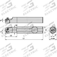 WIDIA Indexable Thread Turning Tool Holder (MPN 2968765)