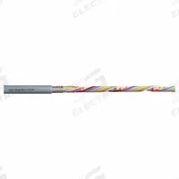 CHAINFLEX Data Cable: 24 AWG, 8 Conductors, Order by the Foot, PVC Jacket, 300 V (MPN CF240-02-08). Key specifications — attr1141190: Copper; attr1141193: Single; attr1141160: 5 x OD; attr1141165: 8 x OD; attr1141168: No; attr1141174: 10 x OD; attr1141159: Flame Retardant; attr1141182: VW-1.