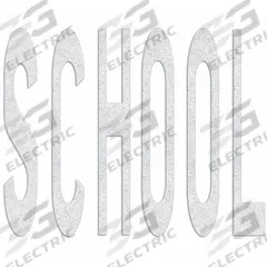 RAE Preformed Thermoplastic Pavement Markings: School, White, 8 ft Lg, 9 3/8 ft Wd (MPN PR-TH-3620). Key specifications — Legend: School; Brand: RAE; Color: White; Adhesion Method: Hand Torch; Material: Thermoplastic.