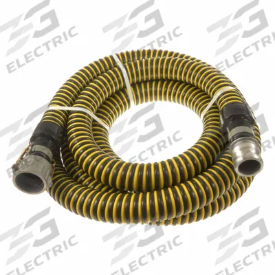 APPROVED VENDOR Suction and Discharge Hose: 3 in Hose Inside Dia., 12 psi, Black/Yellow - Polyethylene Water Suction & Discharge Hose Assemblies with Polyethylene Double Helix Reinforcement