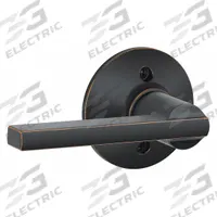 SCHLAGE Door Lockset: Passage Lever Locksets, Bronze, ADA Compliant (MPN F170 LAT 716). Key specifications — Ligature Resistance: Not Ligature-Resistant; Brand: SCHLAGE; Visual Indicator Message: No Message; Lockset Style: Latitude; ADA Compliant: Yes; Finish: Aged Bronze : Brass.