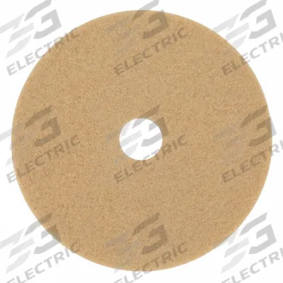 3M Burnishing Pad: Tan, 21 in Dia, Polyester, 3,000 RPM Max Speed, Round - Burnishing Pads