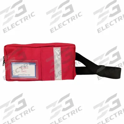 FIELDTEX Fanny Pack: 12 Components, Nylon, Fanny Pack, Red, No Medication Included - Fanny Pack Trauma Kits