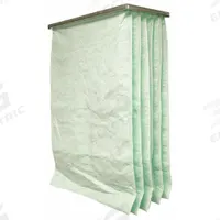 GRAINGER Pocket Air Filter: 24 in x 20 in x 36 in, MERV 14, Yellow, Synthetic, 8 Pockets (MPN 5M447). Key specifications — Display Sell UOM: EA; Brand: GRAINGER; Media Material: Synthetic; Performance Rating: MERV 14.